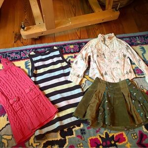 Gymboree Gap Sweater Knit Dress button down shirt corduroy skirt lot bundle 5